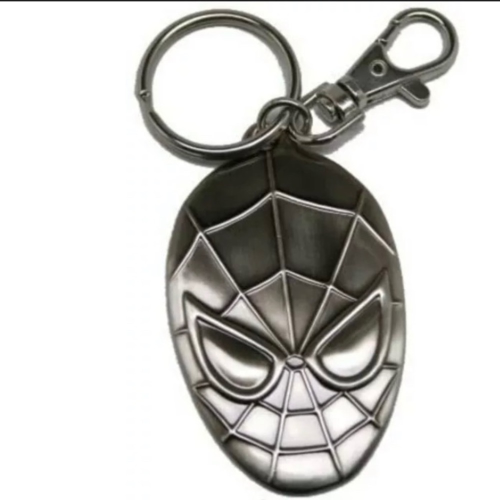 NWT pewter  MARVEL Spider-Man Keyring The Amazing SPIDERMAN HEROES head face
